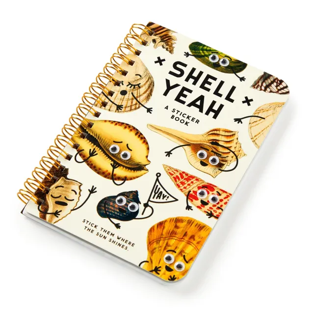 galison-shell-yeah-stickerbuch-muscheln-20-seiten image 1