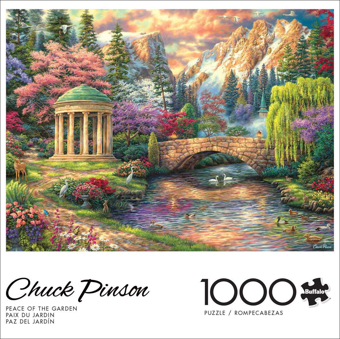 buffalo-games-chuck-pinson-peace-of-the-garden-puzzle-1000teile image 2