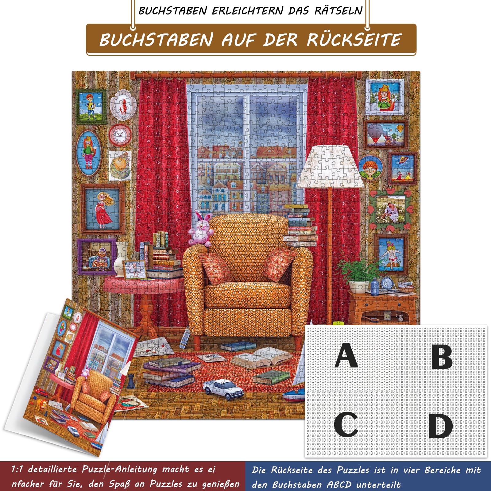 huadada-gem-tliches-zimmer-puzzle-1024-teile-50x50-cm image 6