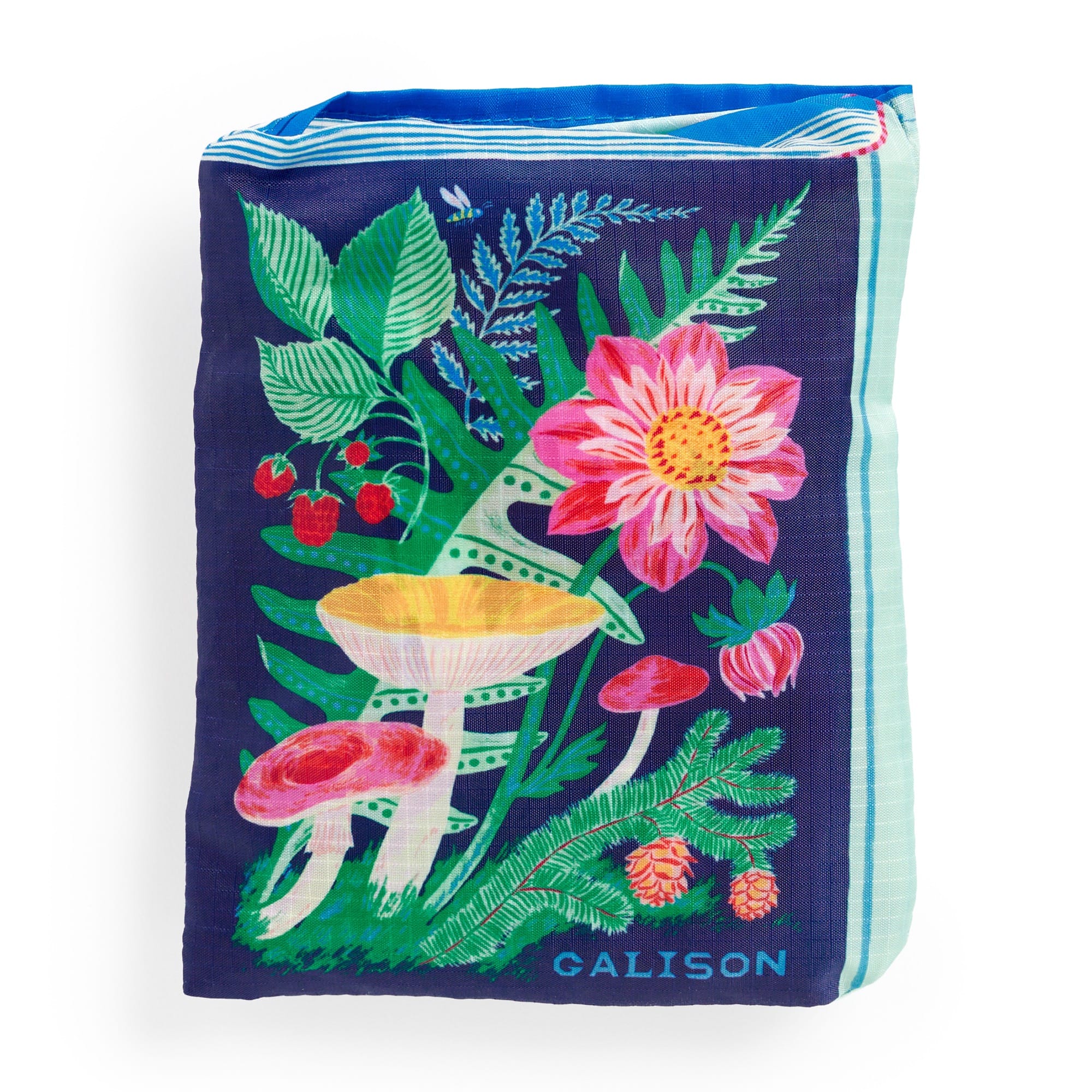 galison-ever-upward-botanist-bookshelf-tote-bag-nylon-packbar image 4
