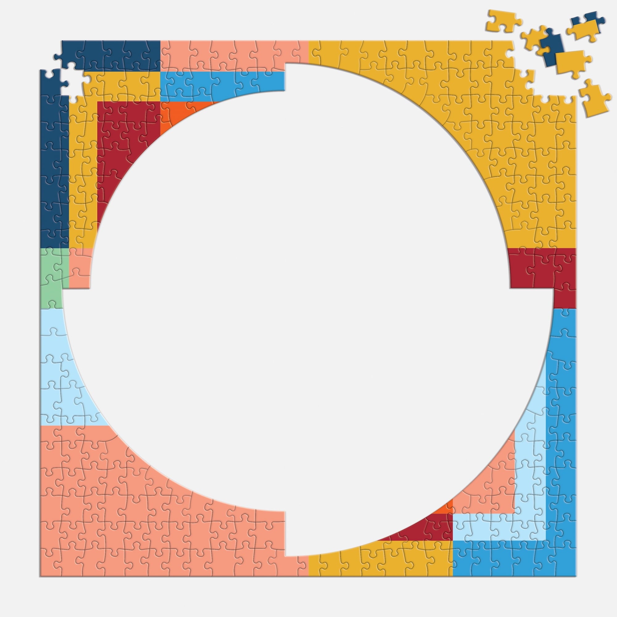 galison-jigsaw-puzzles-frank-lloyd-wright-organic-geometry-puzzle-500-teile-mult image 5