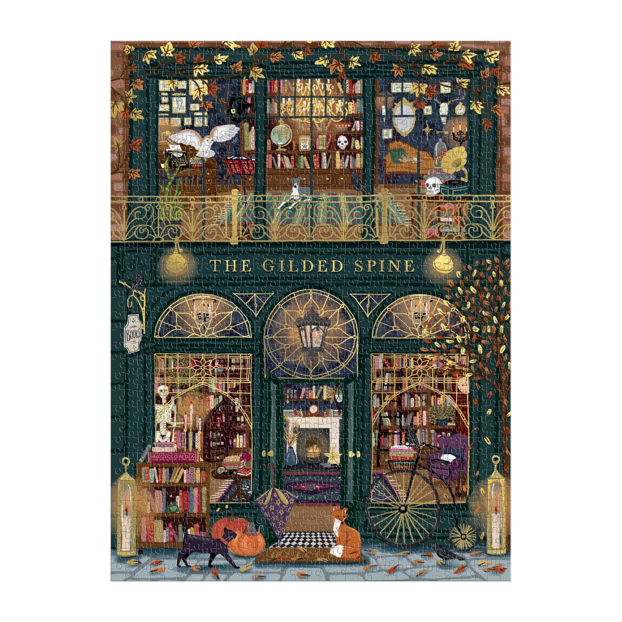 galison-the-gilded-spine-1000-teile-folien-puzzle-buch image 3