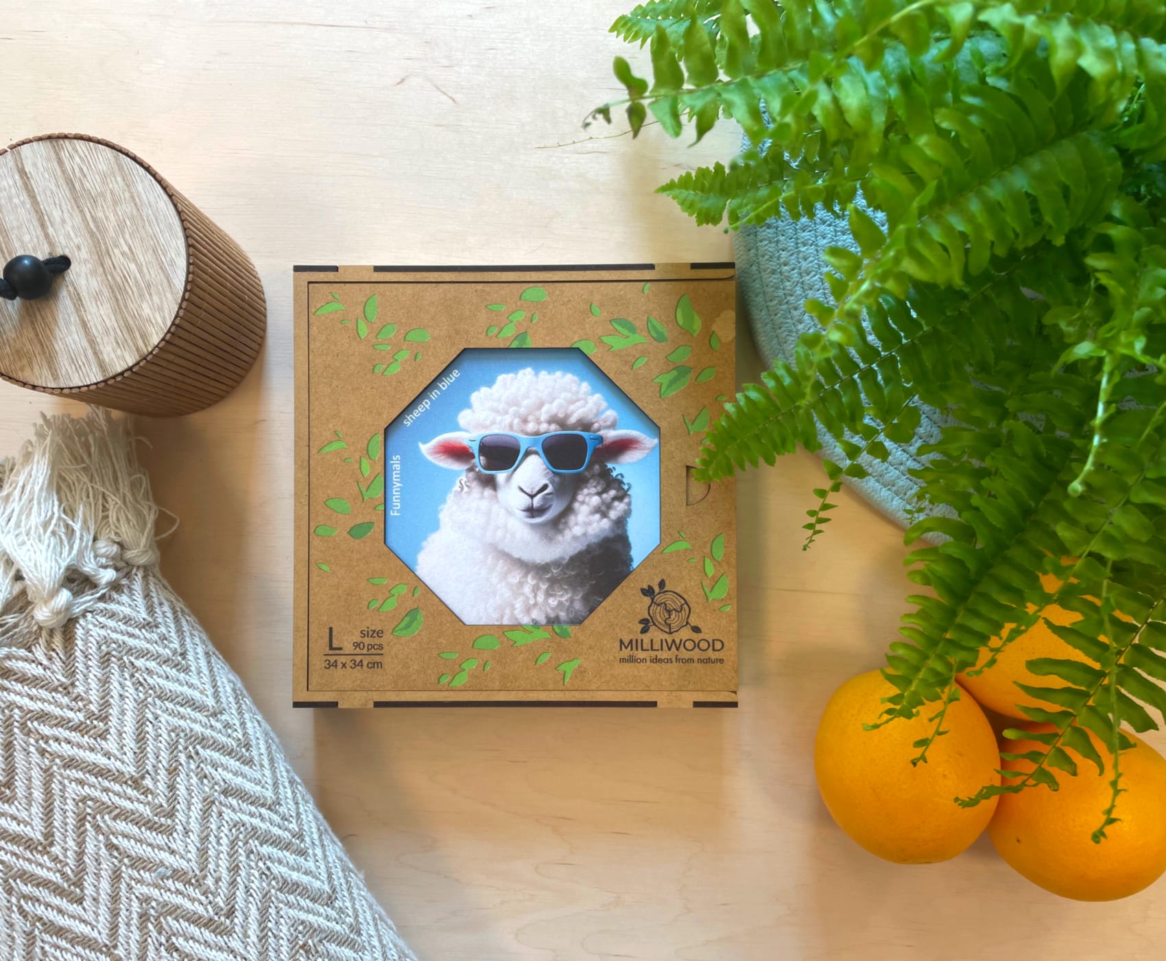 milliwood-funnymals-sheep-in-blue-holzpuzzle-90-teile-schaf image 5