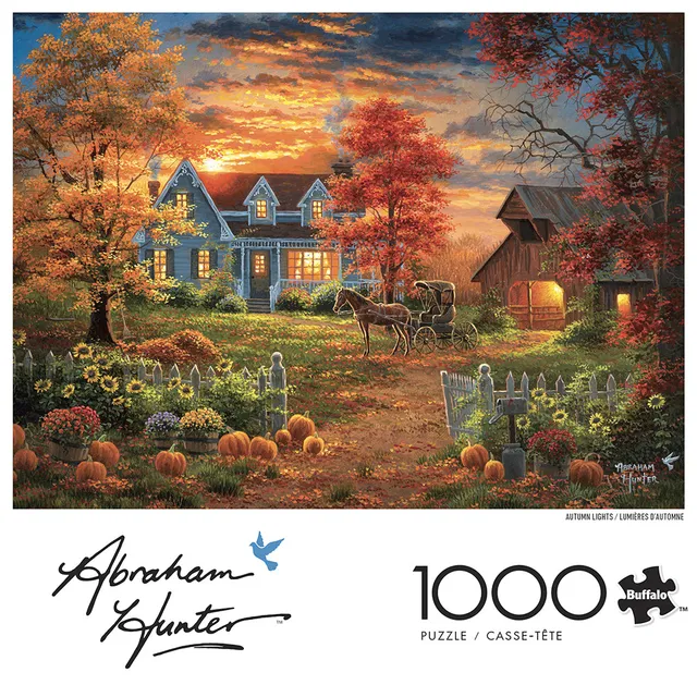 buffalo-games-abraham-hunter-autumn-lights-1000-teile-puzzle image 1