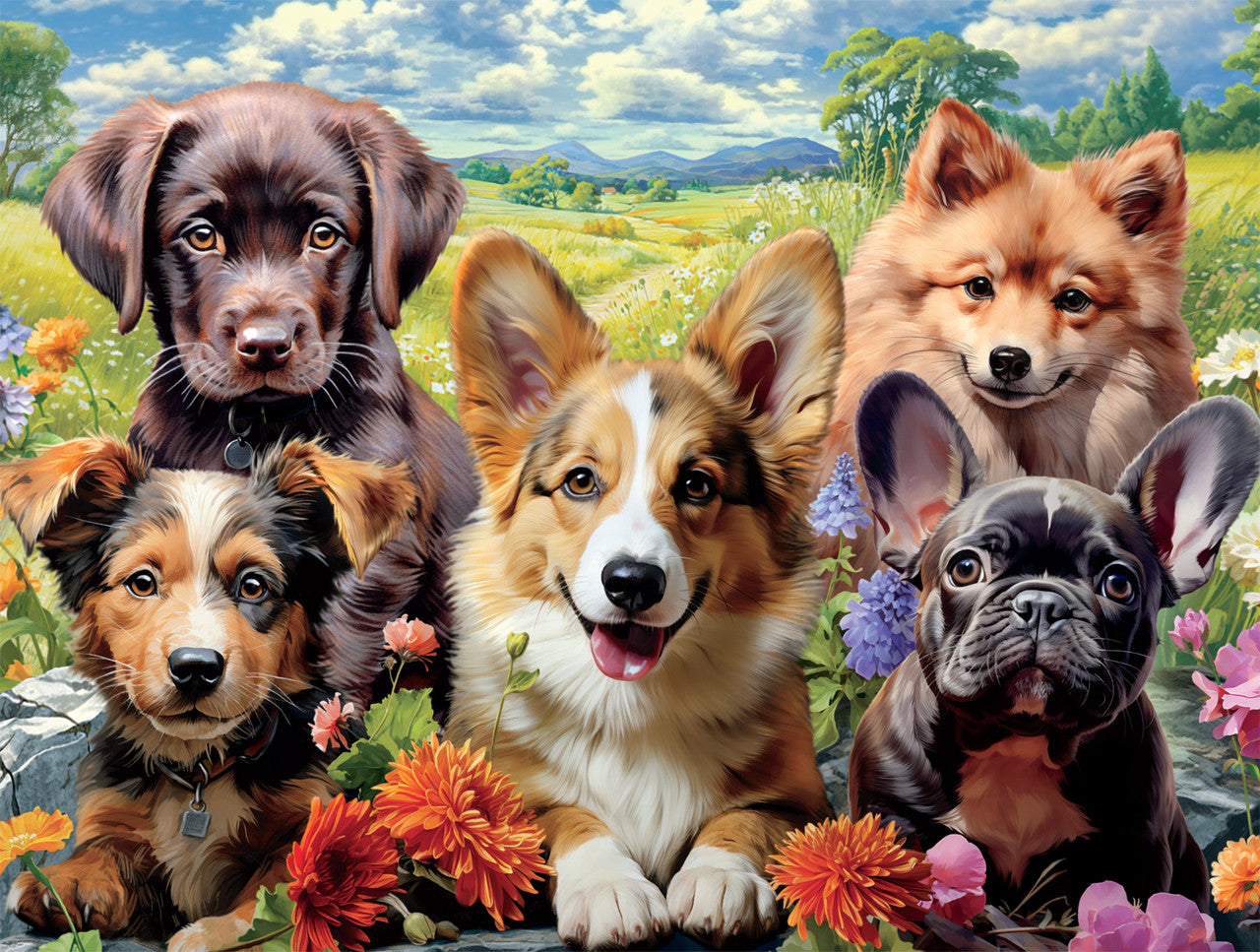 buffalo-games-dog-days-pup-perfection-750-teile-puzzle-hunde image 1