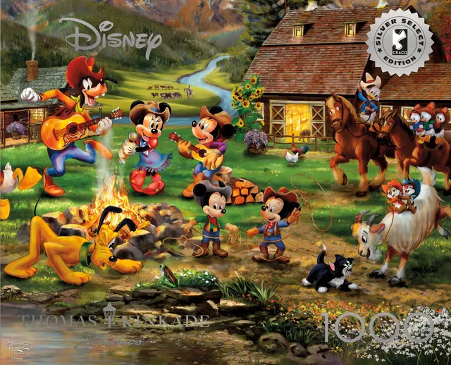 buffalo-games-kinkade-mickey-minnie-puzzle-1000-teile image 1