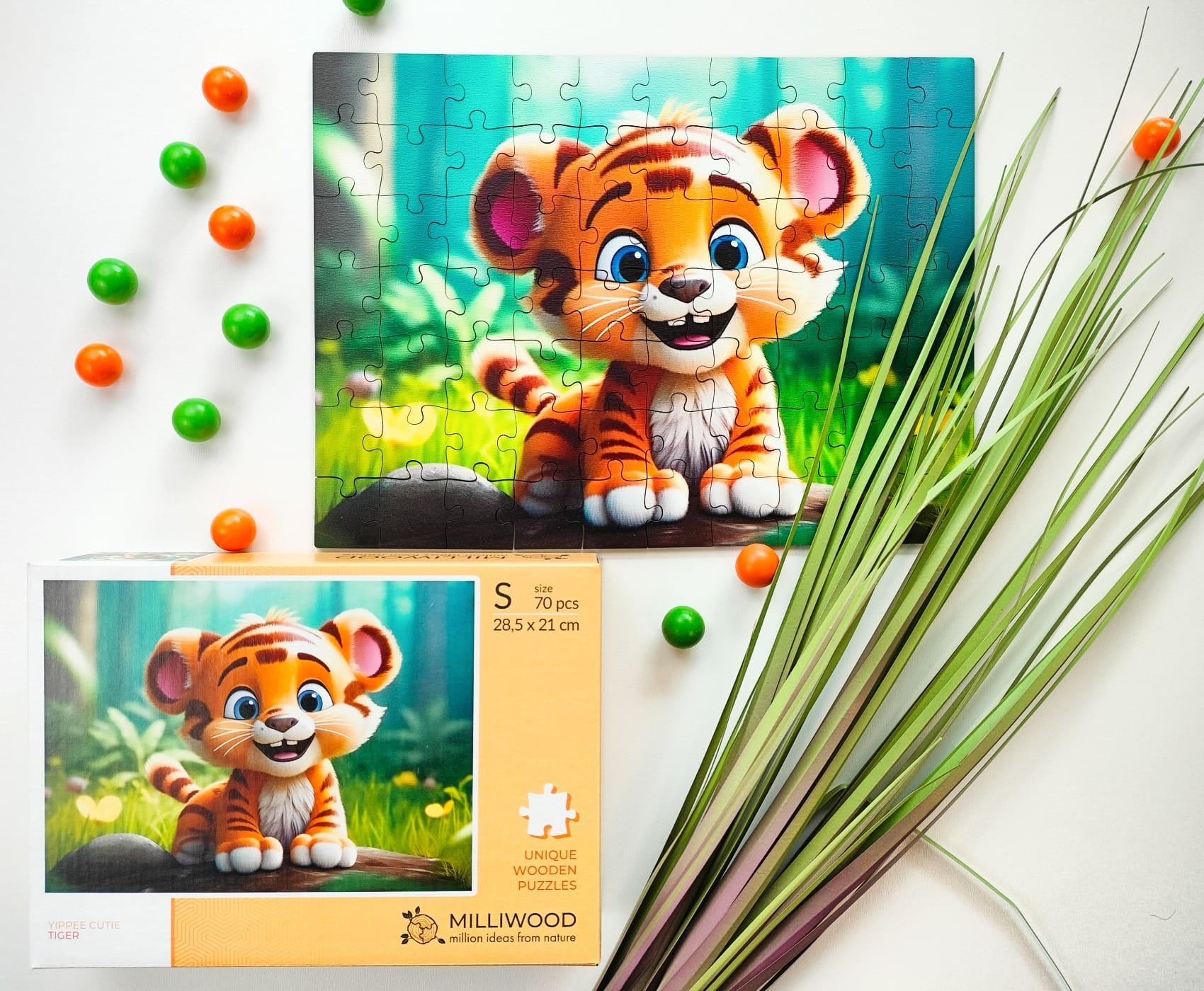 milliwood-yippie-cutie-tygrysek-holzpuzzle-70-teile-tiger image 7