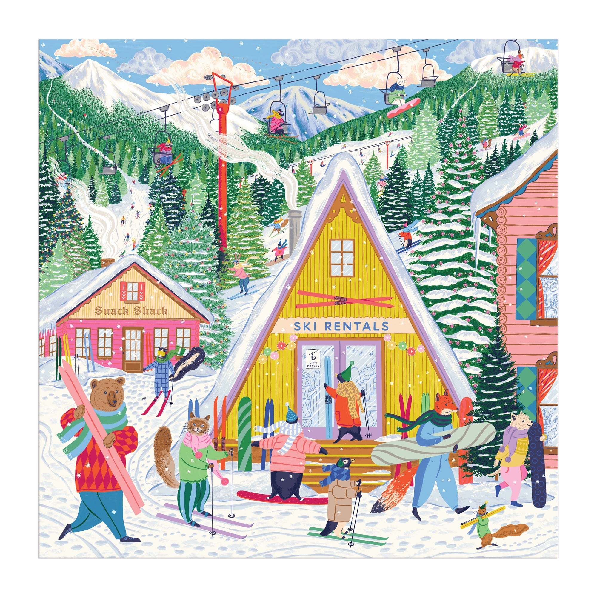galison-ski-village-puzzle-500-teile-50-8-cm image 5