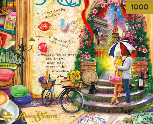 buffalo-games-paris-open-book-1000-teile-puzzle-eiffelturm image 1