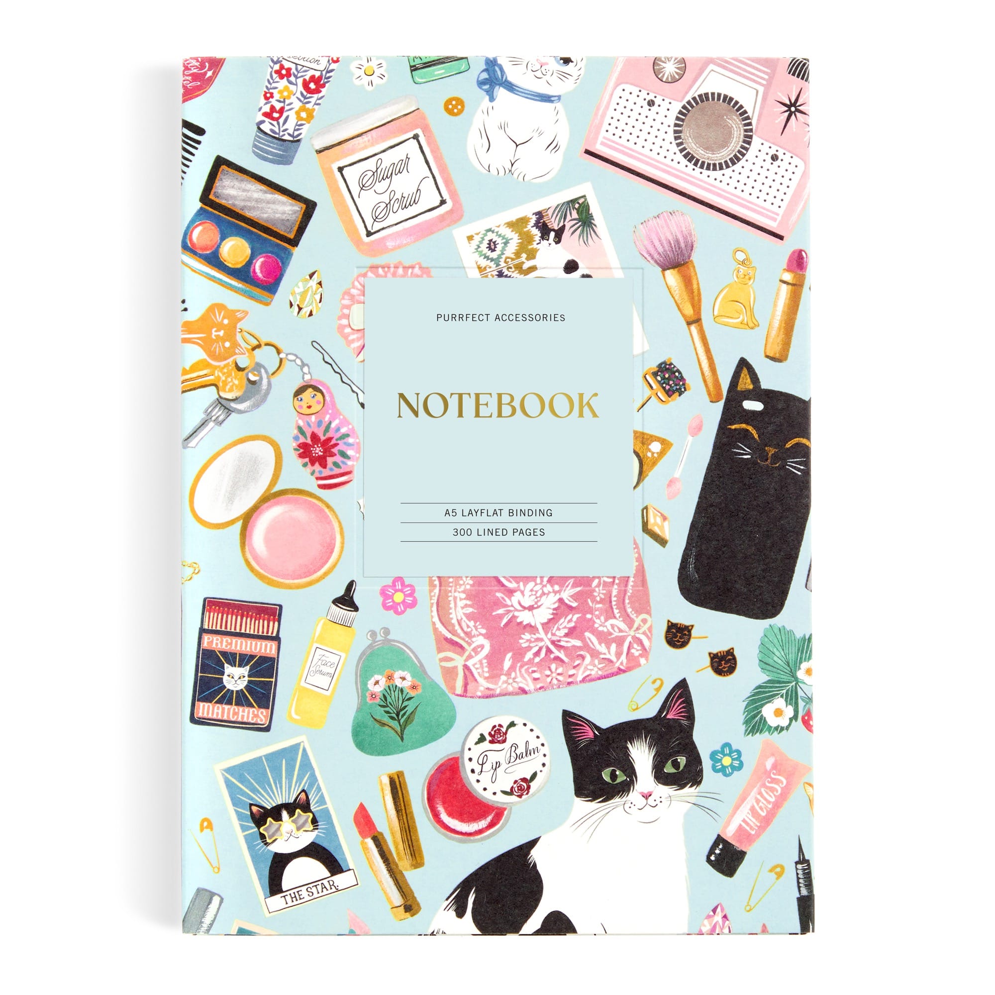 galison-purrfect-accessories-a5-notizbuch-katzen-liniert image 2