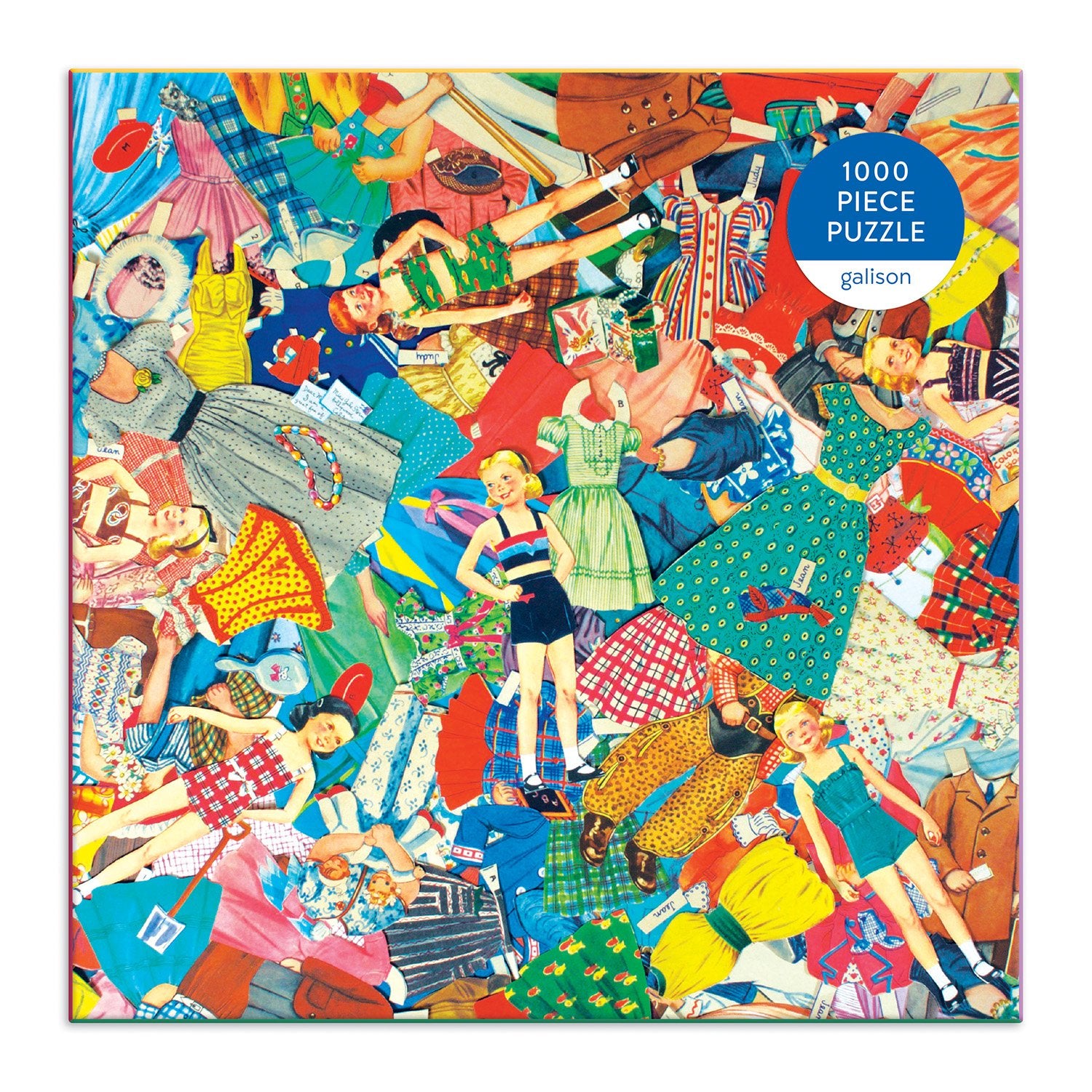 galison-vintage-paper-dolls-puzzle-1000-teile-square-box image 2