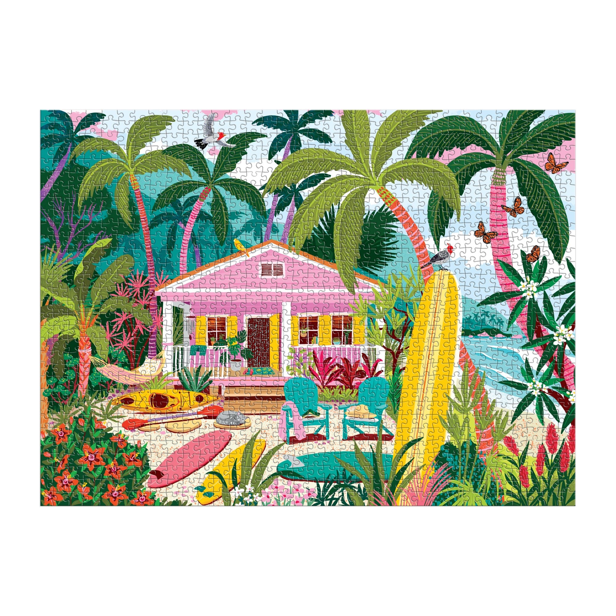 galison-surfside-bungalow-puzzle-1000-teile-strand-motiv image 3