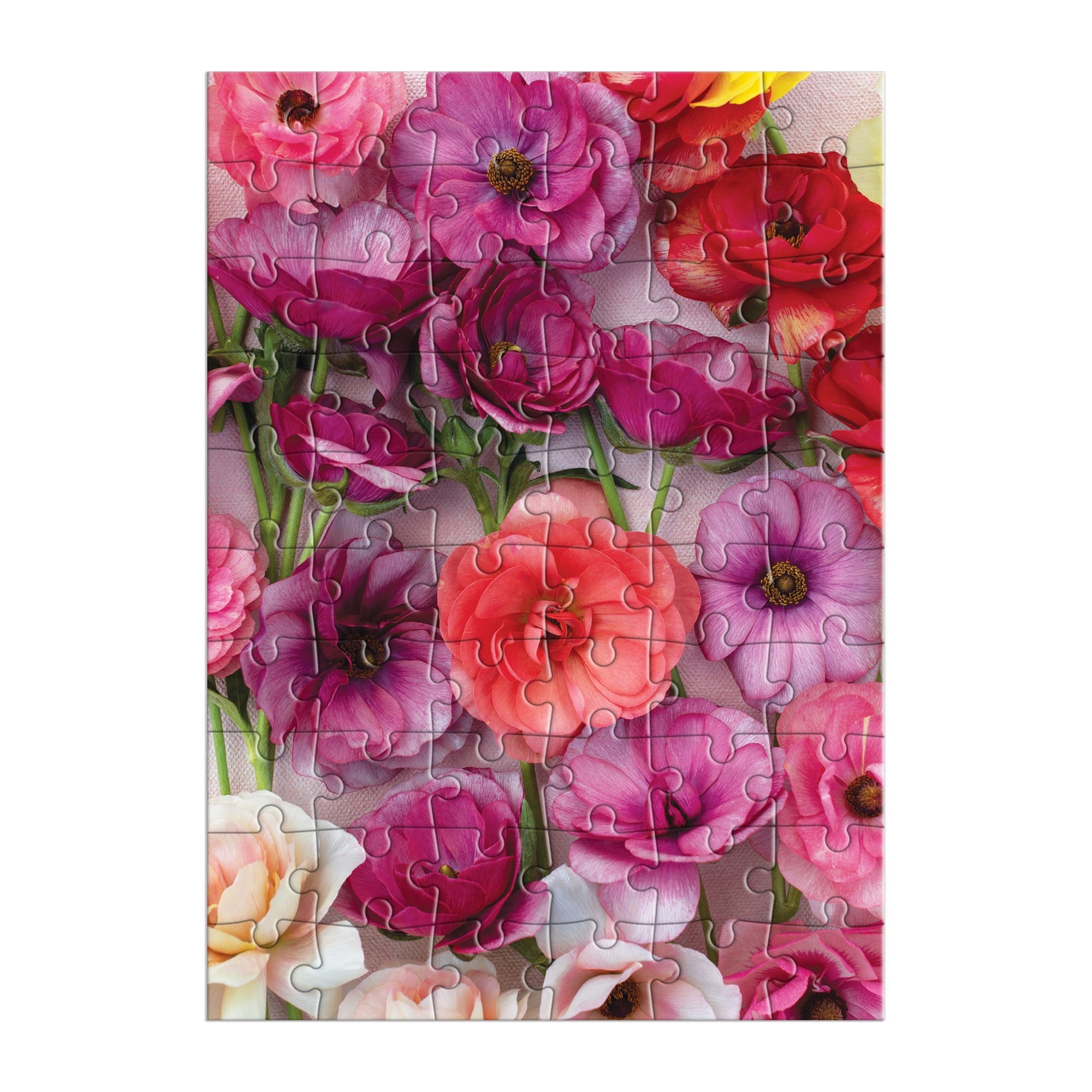 galison-ranunculus-gru-karten-puzzle-60-teile-blumen image 2