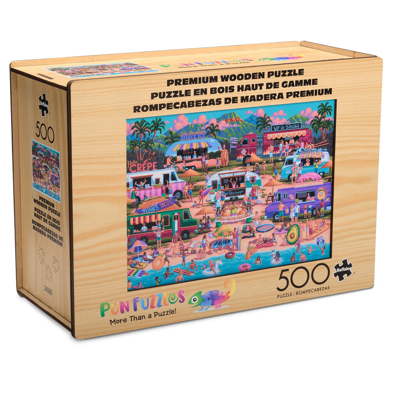 buffalo-games-hawaiian-food-truck-holzpuzzle-500-teile-strand image 5