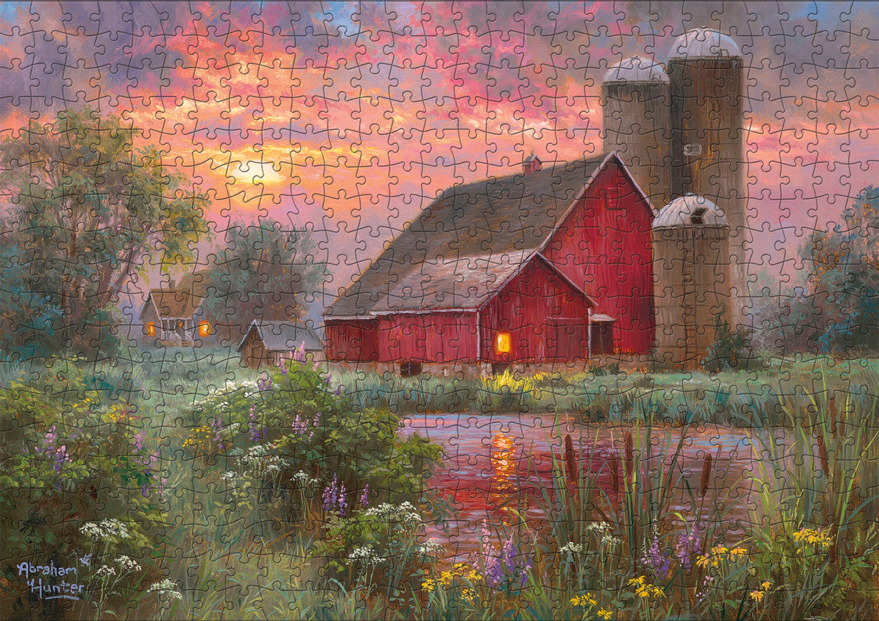 buffalo-games-gold-end-of-day-puzzle-500-teile-scheune-motiv image 4