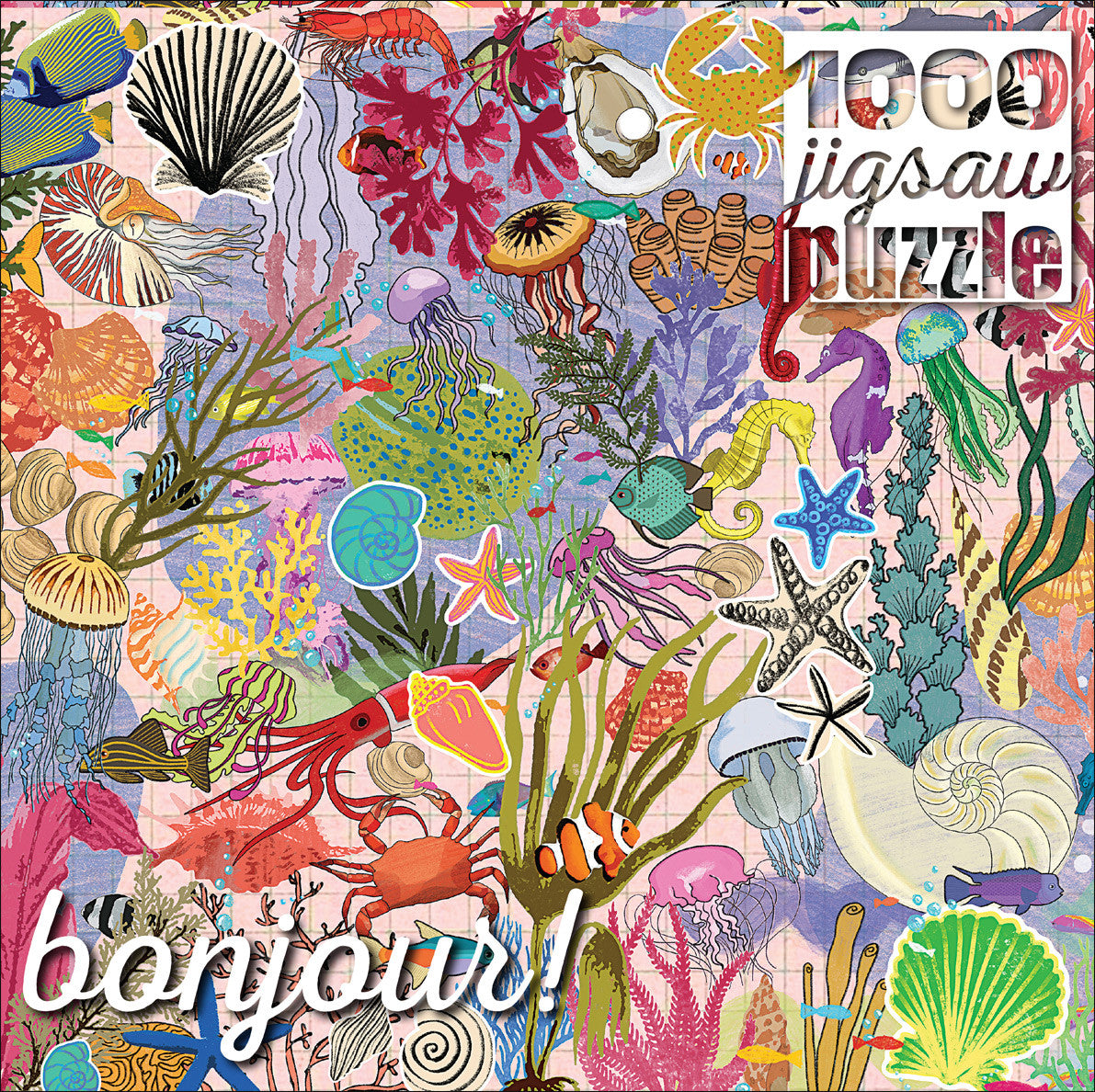 buffalo-games-bonjour-sea-life-stickers-puzzle-1000-teile image 1