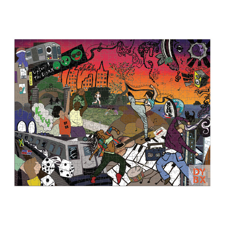 galison-romare-bearden-dreamyard-puzzle-500-beidseitig image 4