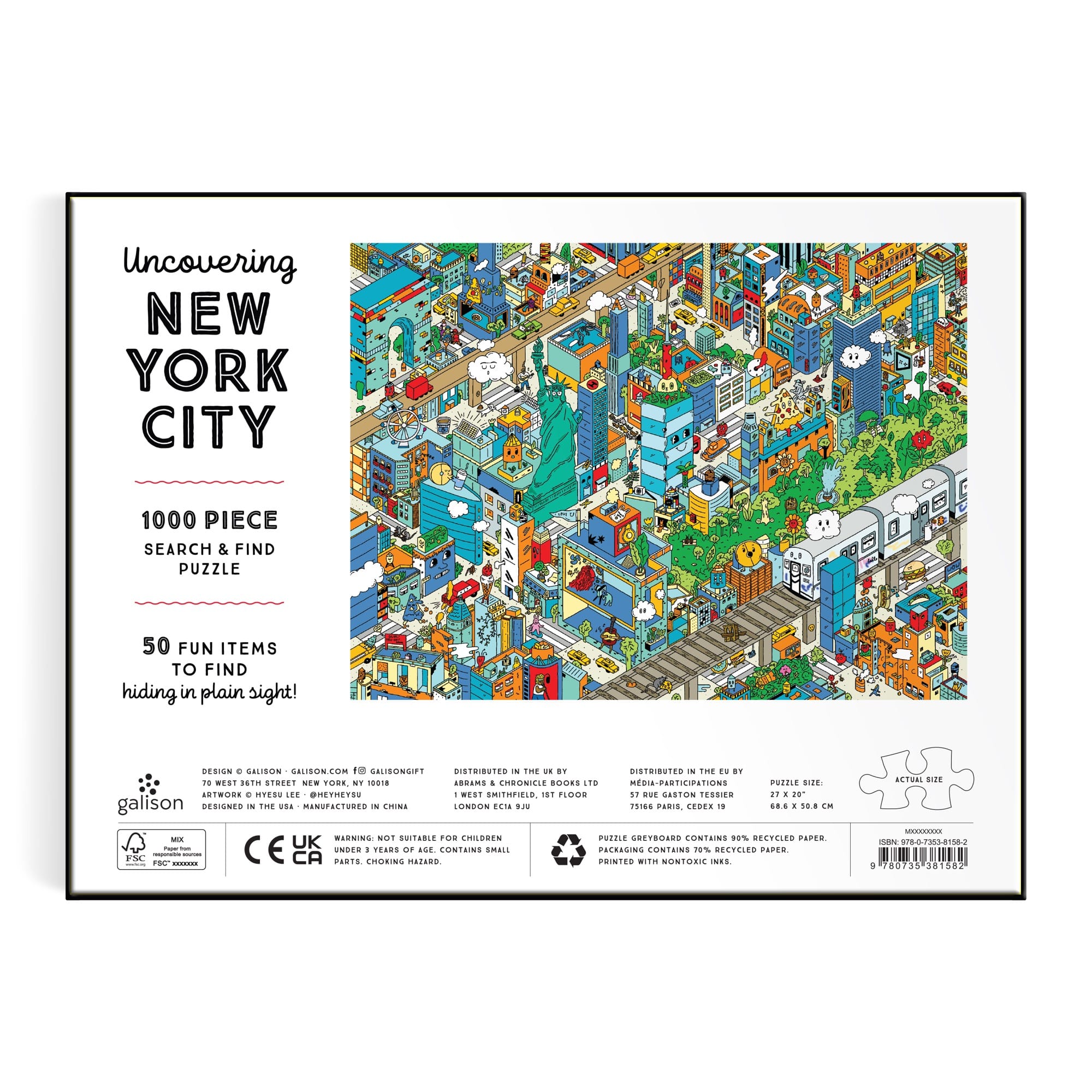 galison-jigsaw-new-york-city-search-find-puzzle-1000-teile image 6