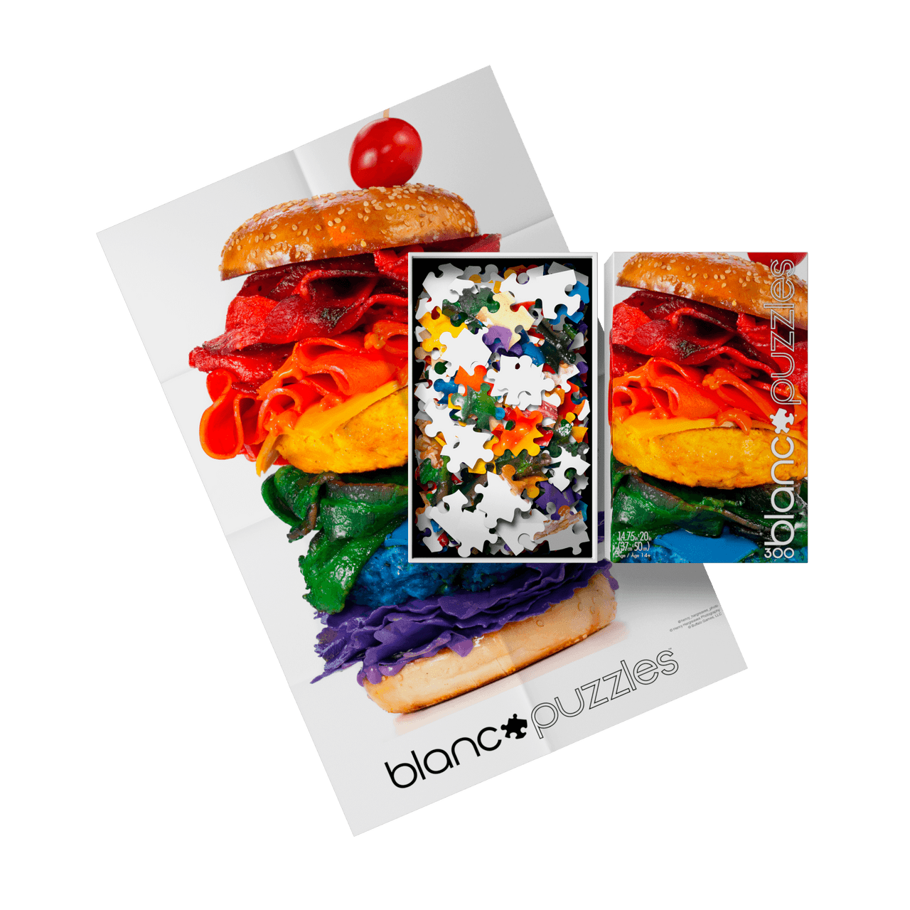 blanc-rainbow-sandwich-300-teile-puzzle-serie-e-mit-poster image 5