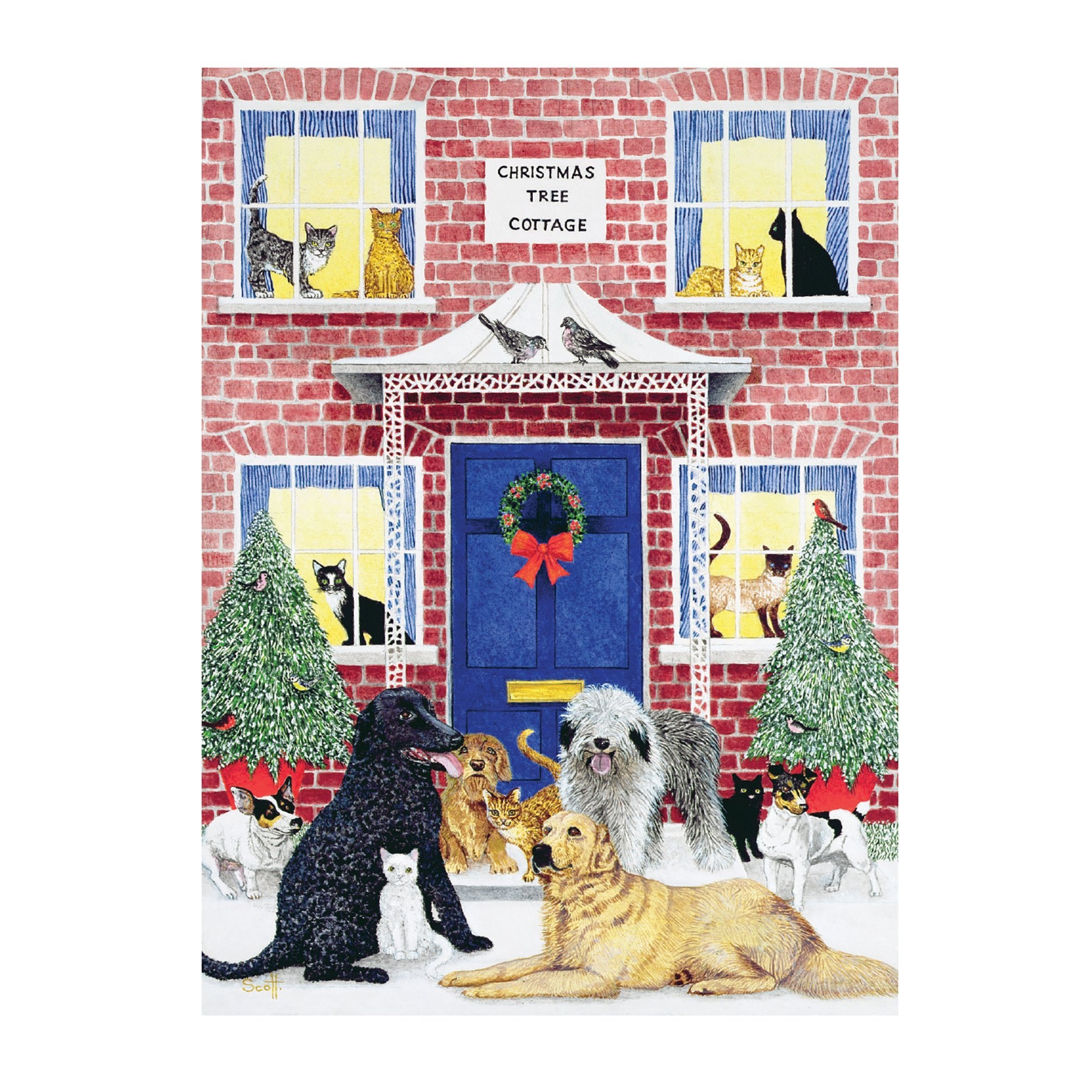 galison-christmas-cottage-1000-teile-weihnachtspuzzle image 3
