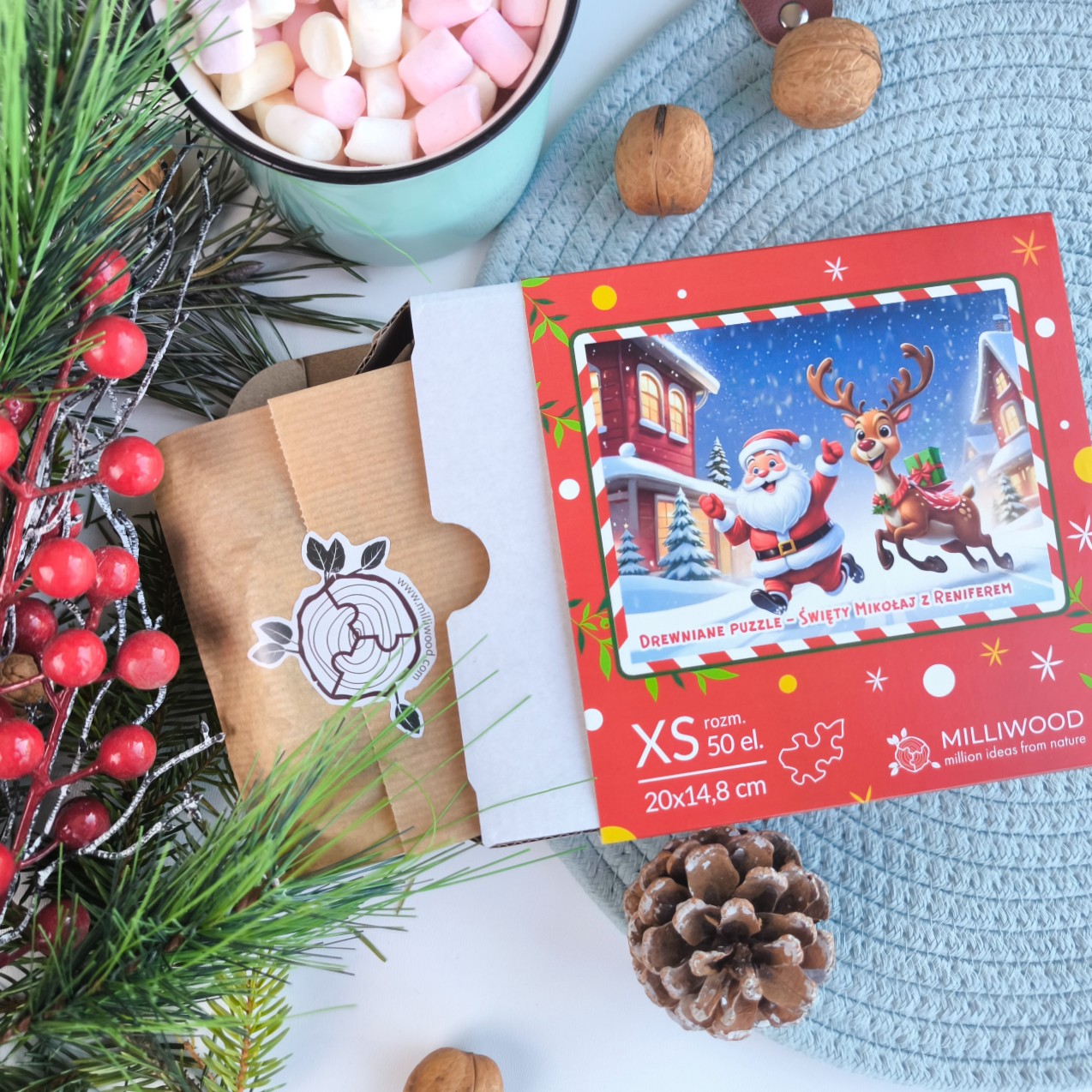 milliwood-christmas-nikolaus-und-rentier-holzpuzzle-50-teile-kinder image 8