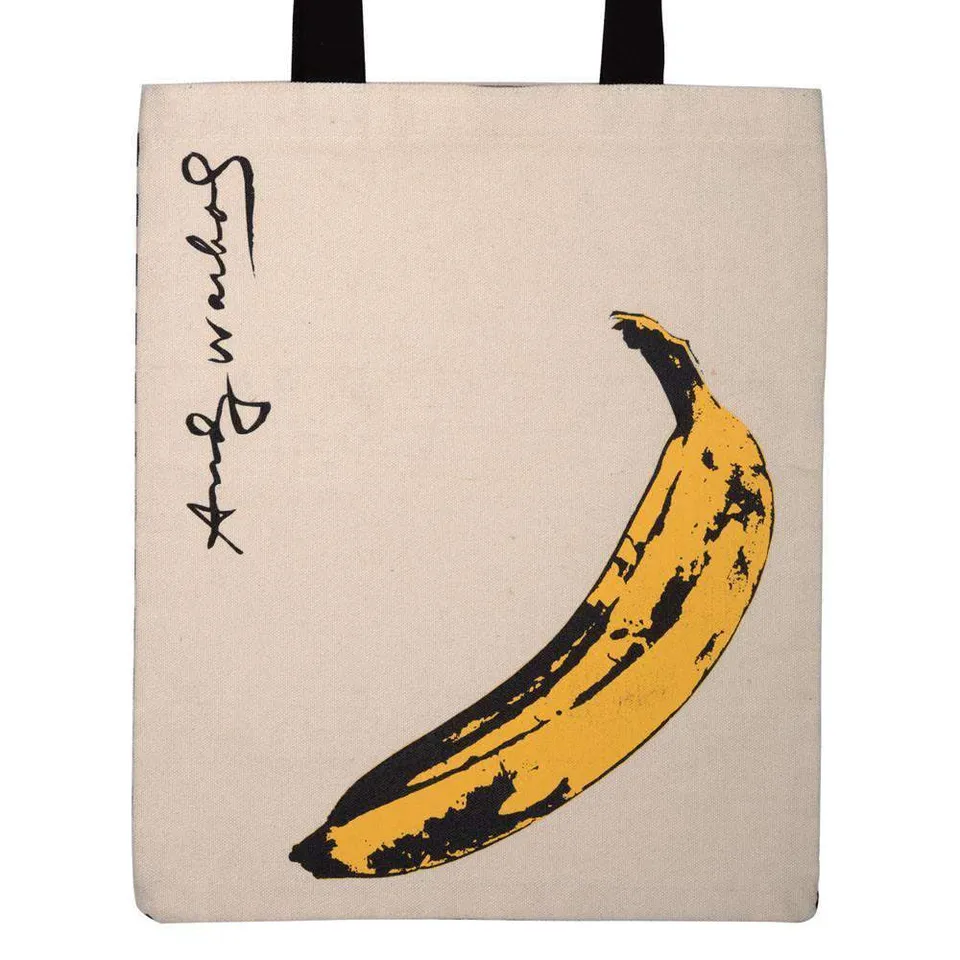galison-andy-warhol-banana-canvas-tote-bag-stoffbeutel image 1