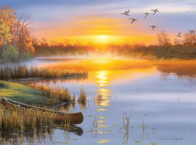 buffalo-games-autumn-solitude-puzzle-1000-teile-darrell-bush image 1