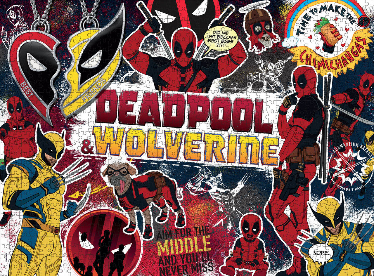 buffalo-games-collage-marvel-deadpool-wolverine-puzzle-1000-teile image 1