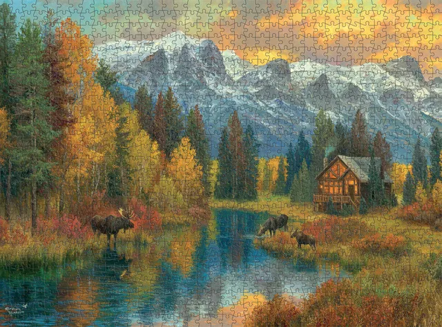 buffalo-games-canadian-rockies-1000-teile-puzzle-elche-berg image 1