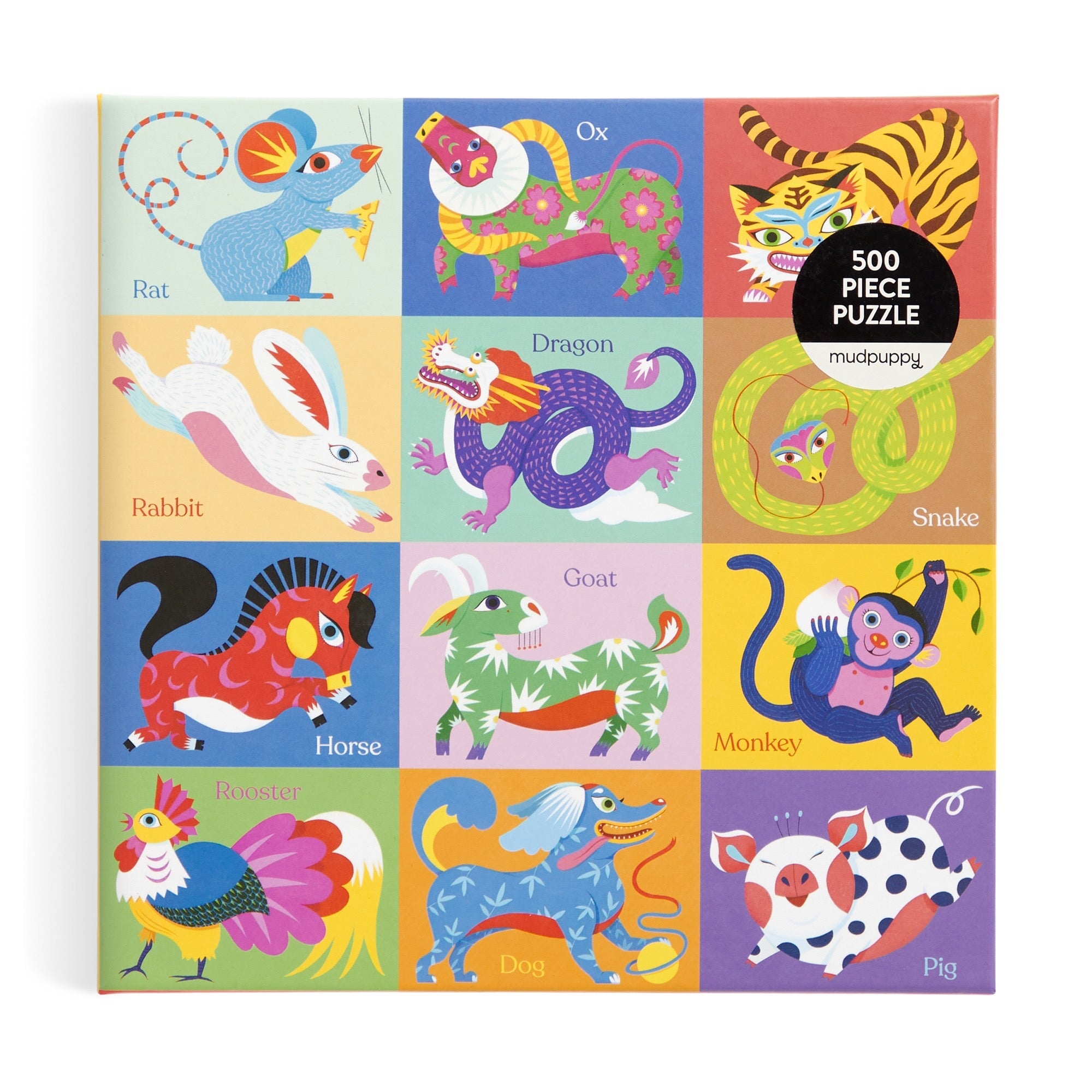 galison-chinese-zodiac-puzzle-500-teile-tierkreis-bunt image 2