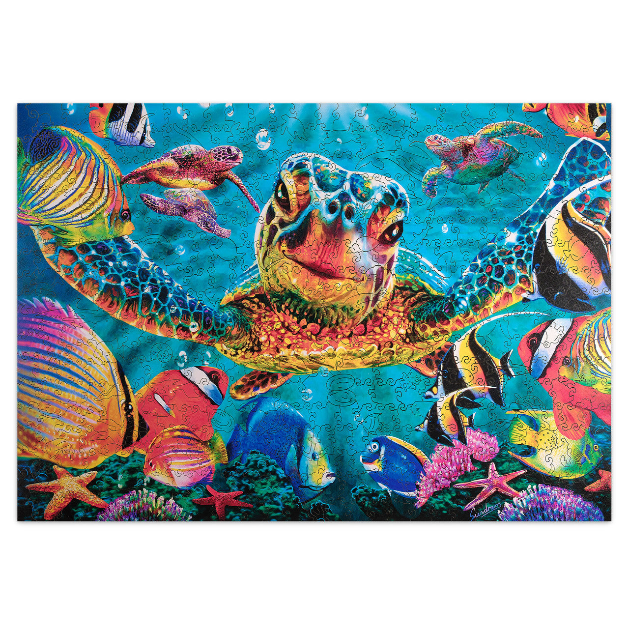 buffalo-games-tiny-bubbles-holzpuzzle-500-teile-whimsy-unterwasser image 2