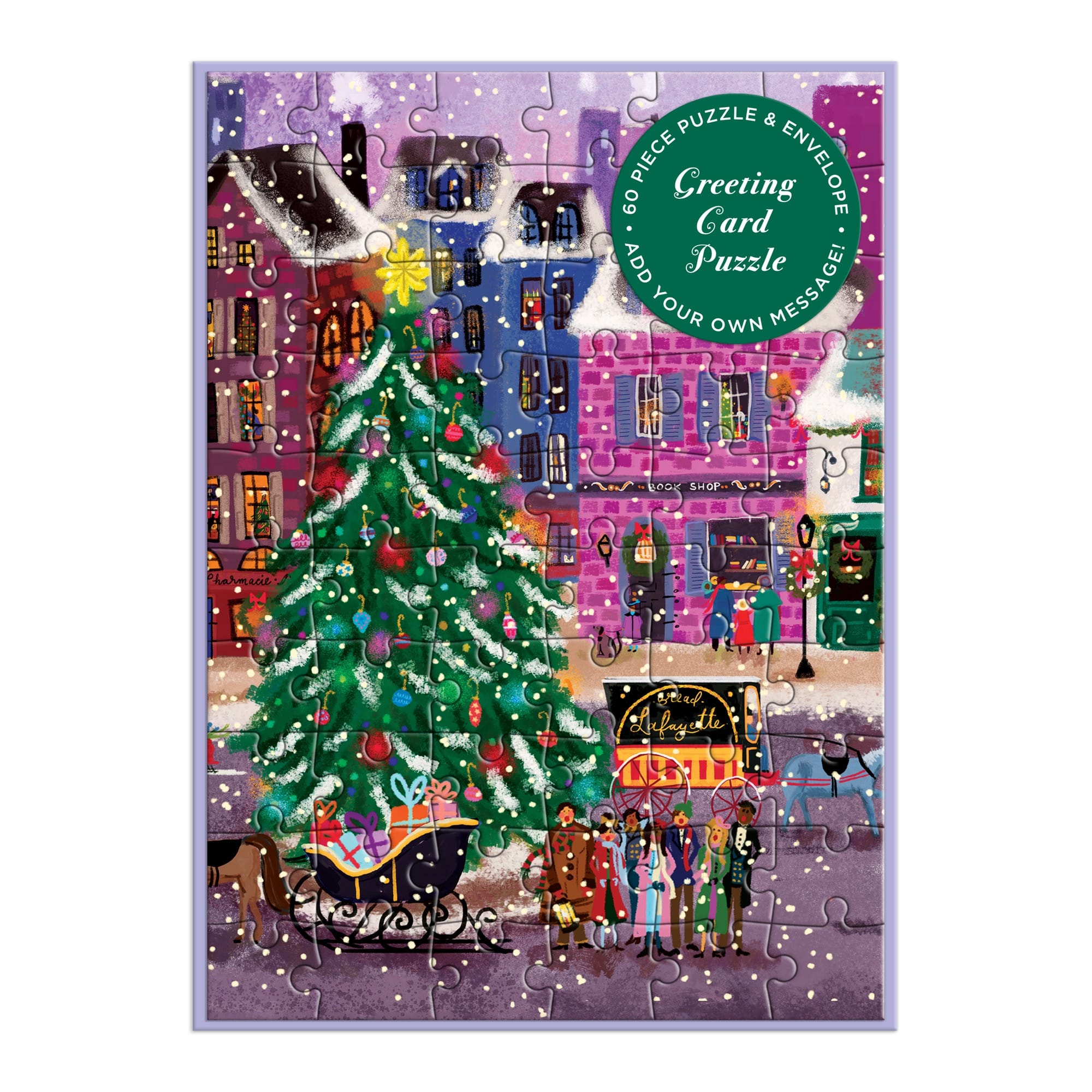 galison-joy-laforme-christmas-puzzle-karte-60-teile image 1