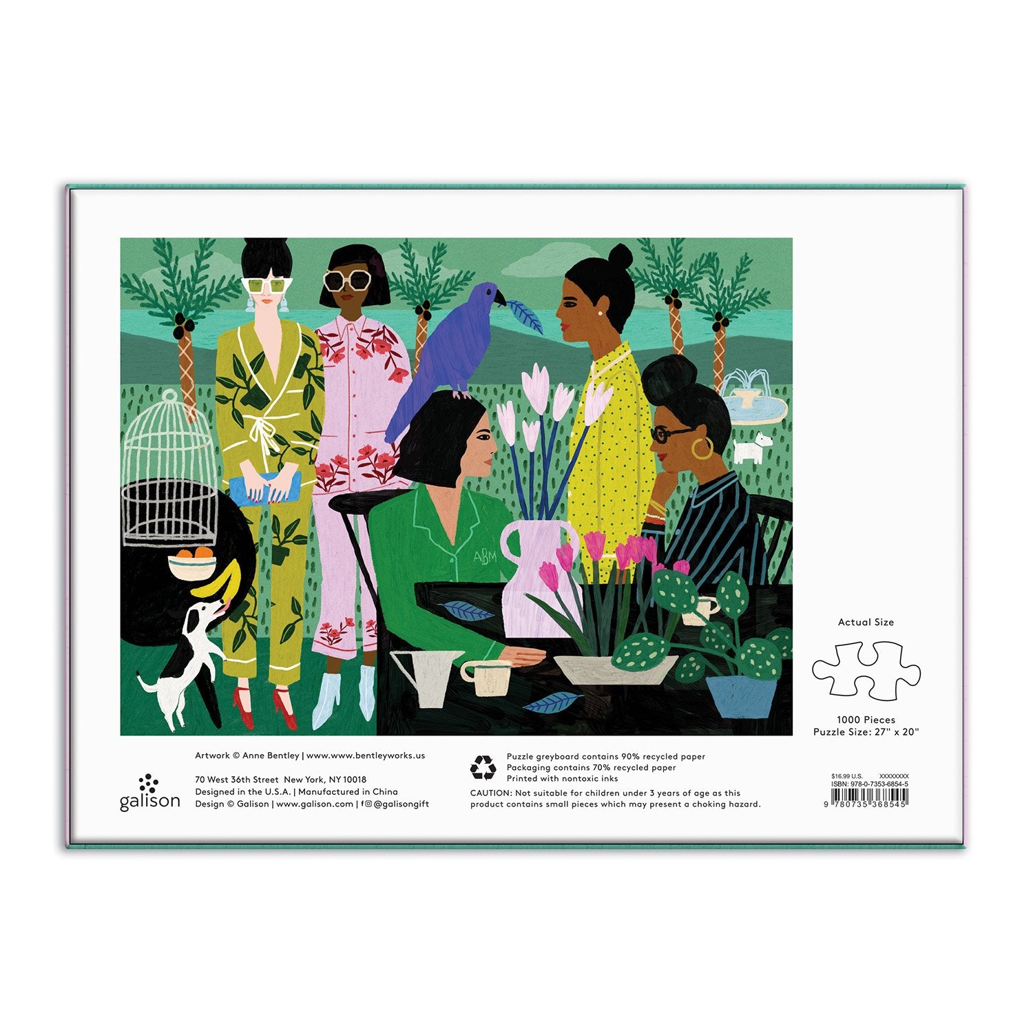 galison-pajama-mamas-1000-teile-puzzle-mode-pyjama image 5