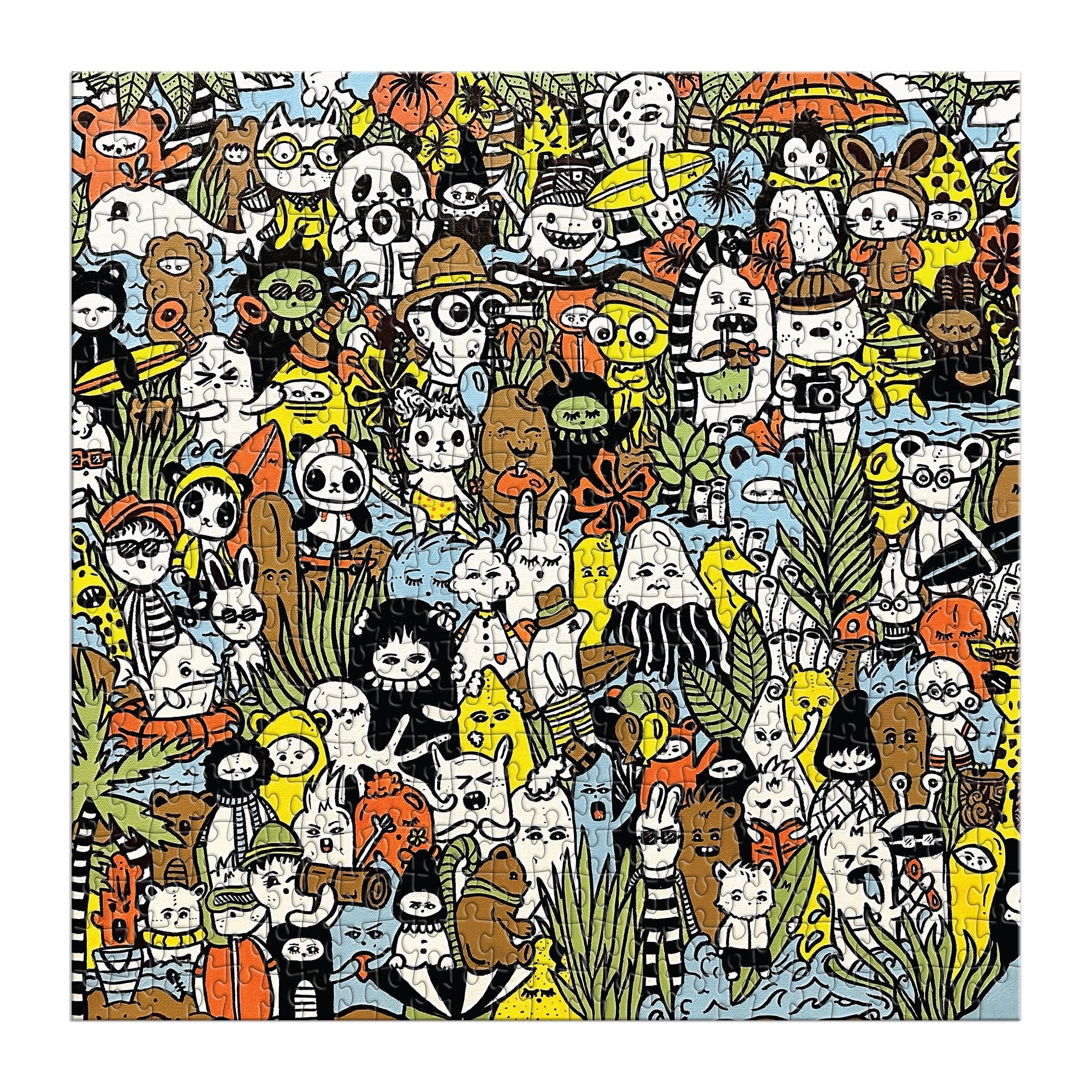 galison-barbtropolis-wild-nights-puzzle-500-teile-dschungel image 3