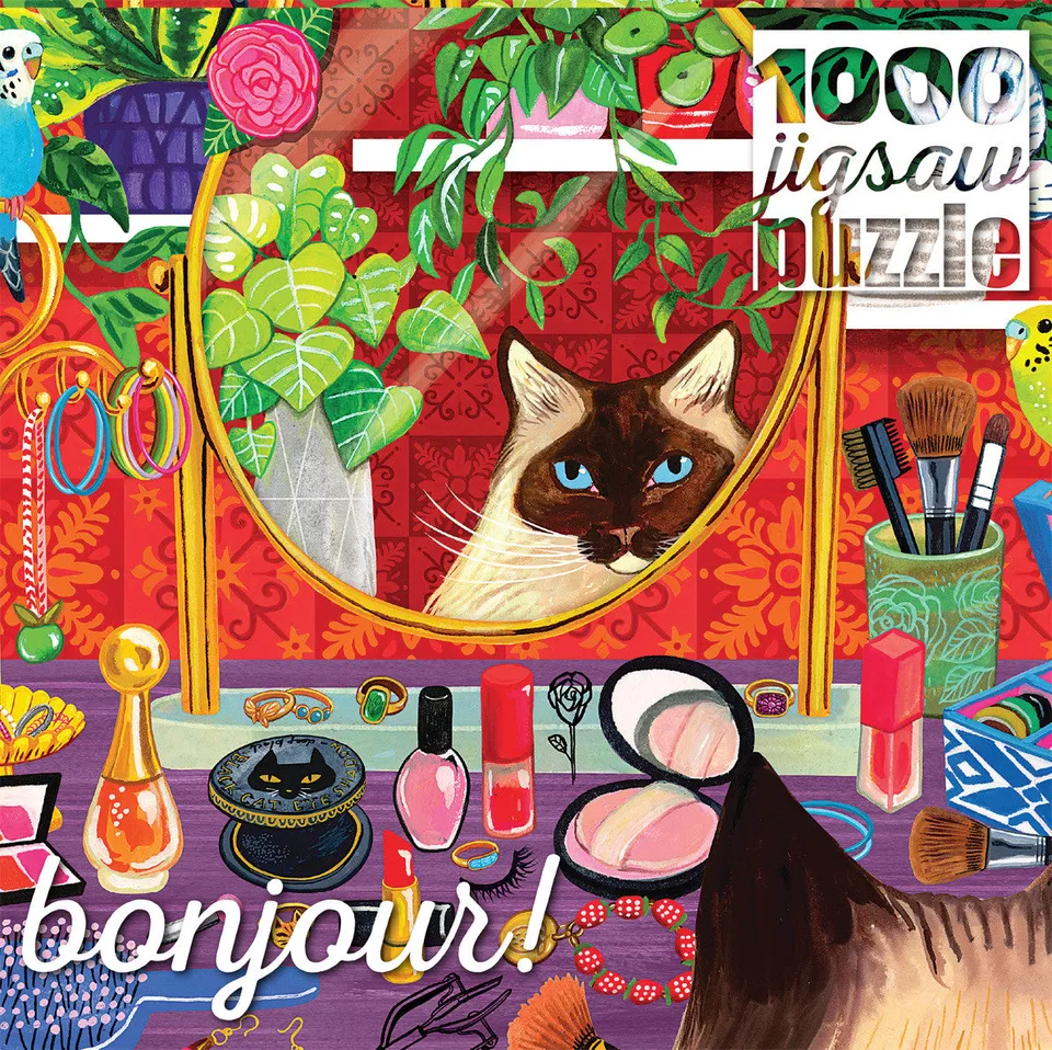 buffalo-games-bonjour-little-luxuries-1000-teile-puzzle-katze image 1