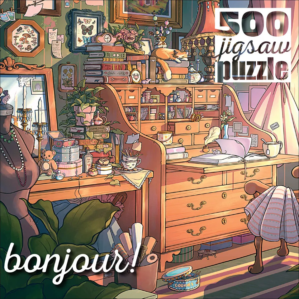 buffalo-games-bonjour-hideaway-hollow-puzzle-500-teile-b-ro image 1