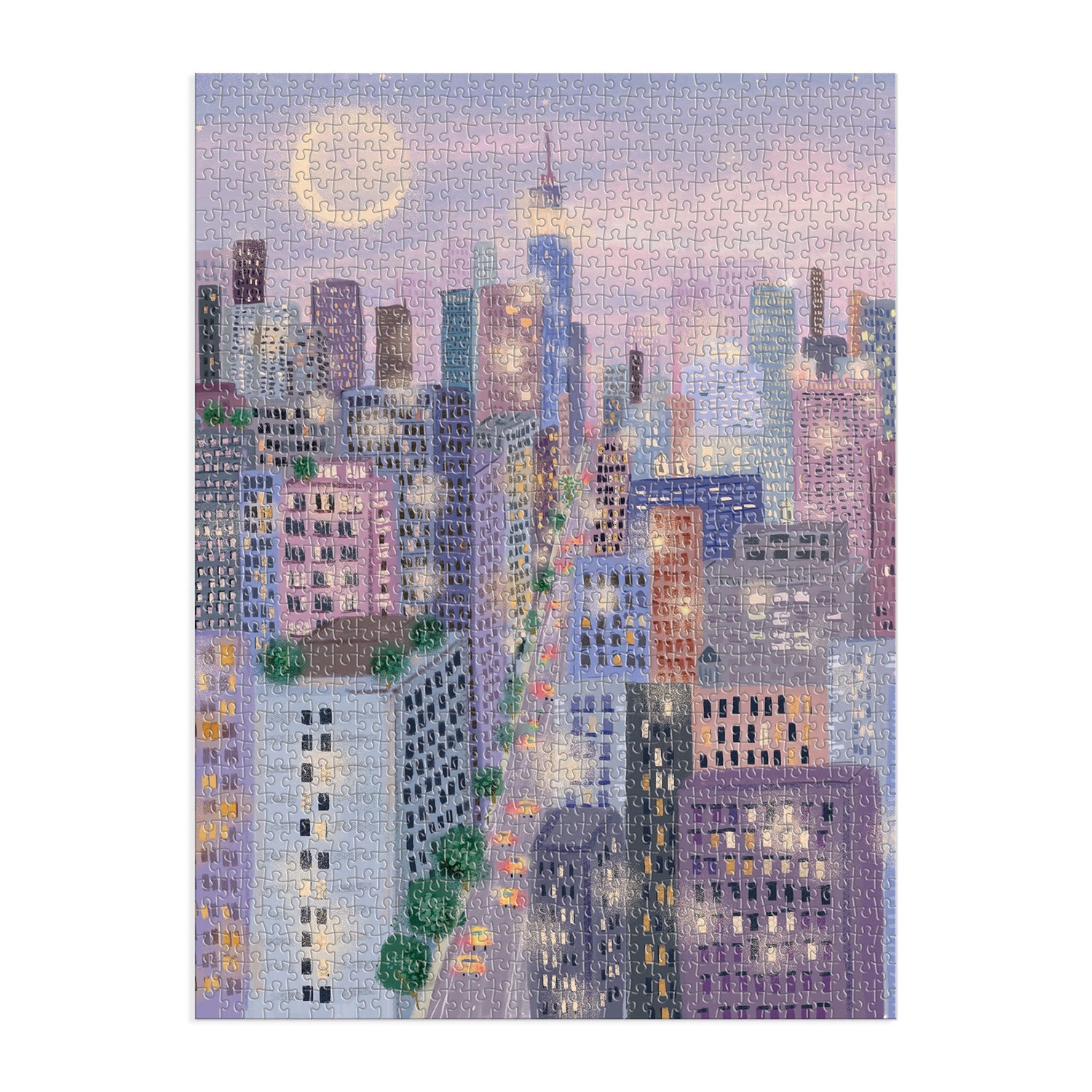 galison-city-lights-1000-teile-puzzle-nachtstadt image 2
