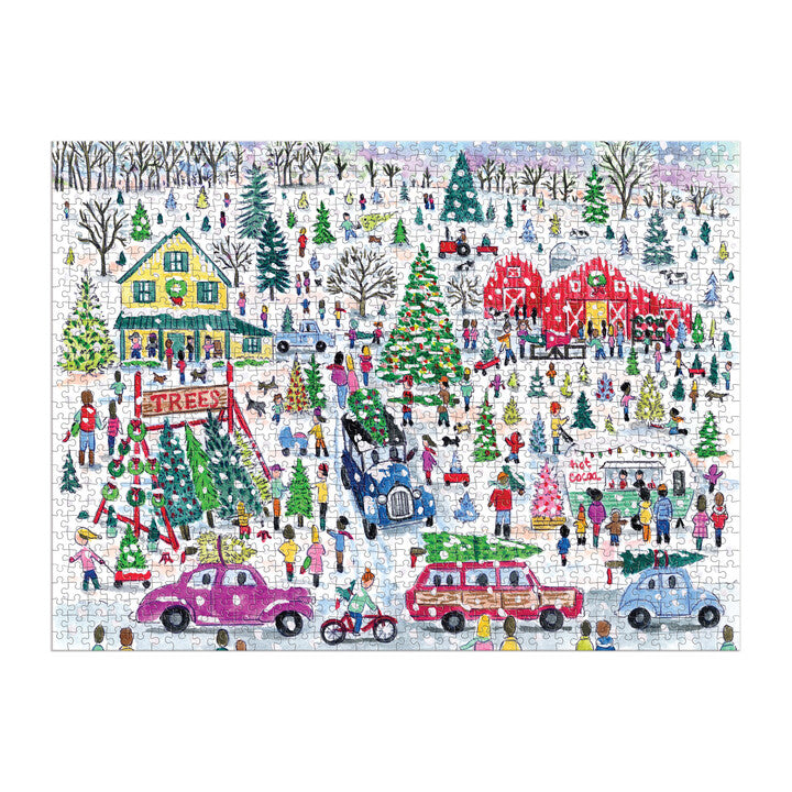 galison-christmas-tree-farm-1000-teile-puzzle-weihnachten-folie image 3