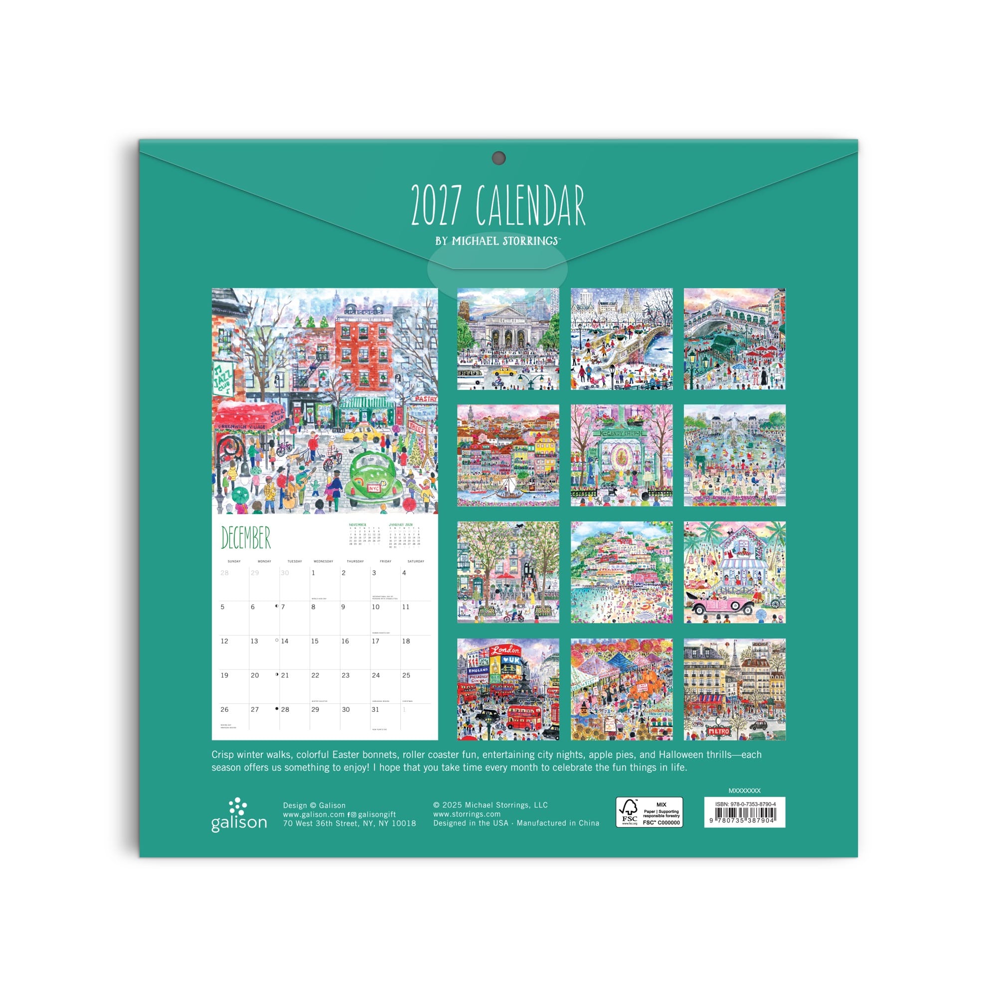 galison-michael-storrings-wandkalender-2027-12x12 image 6