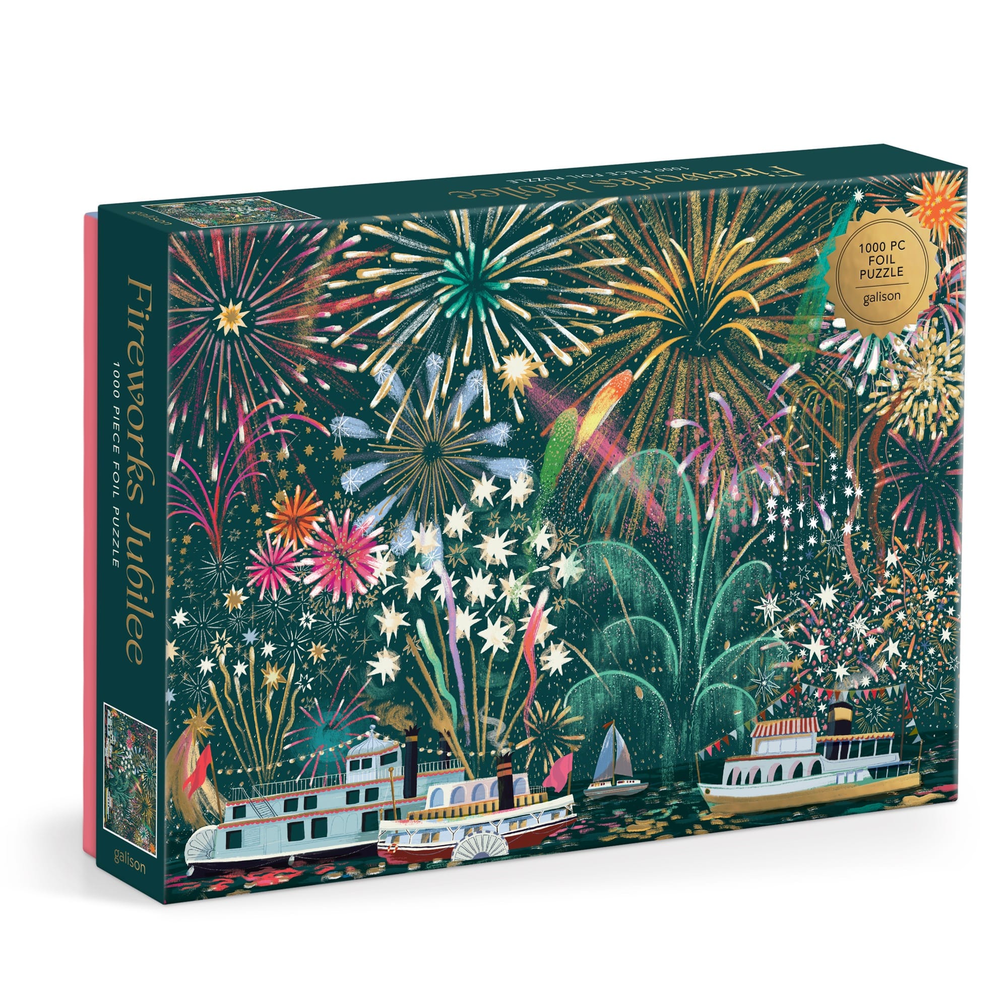 galison-fireworks-jubilee-1000-teile-puzzle-mit-folie image 1