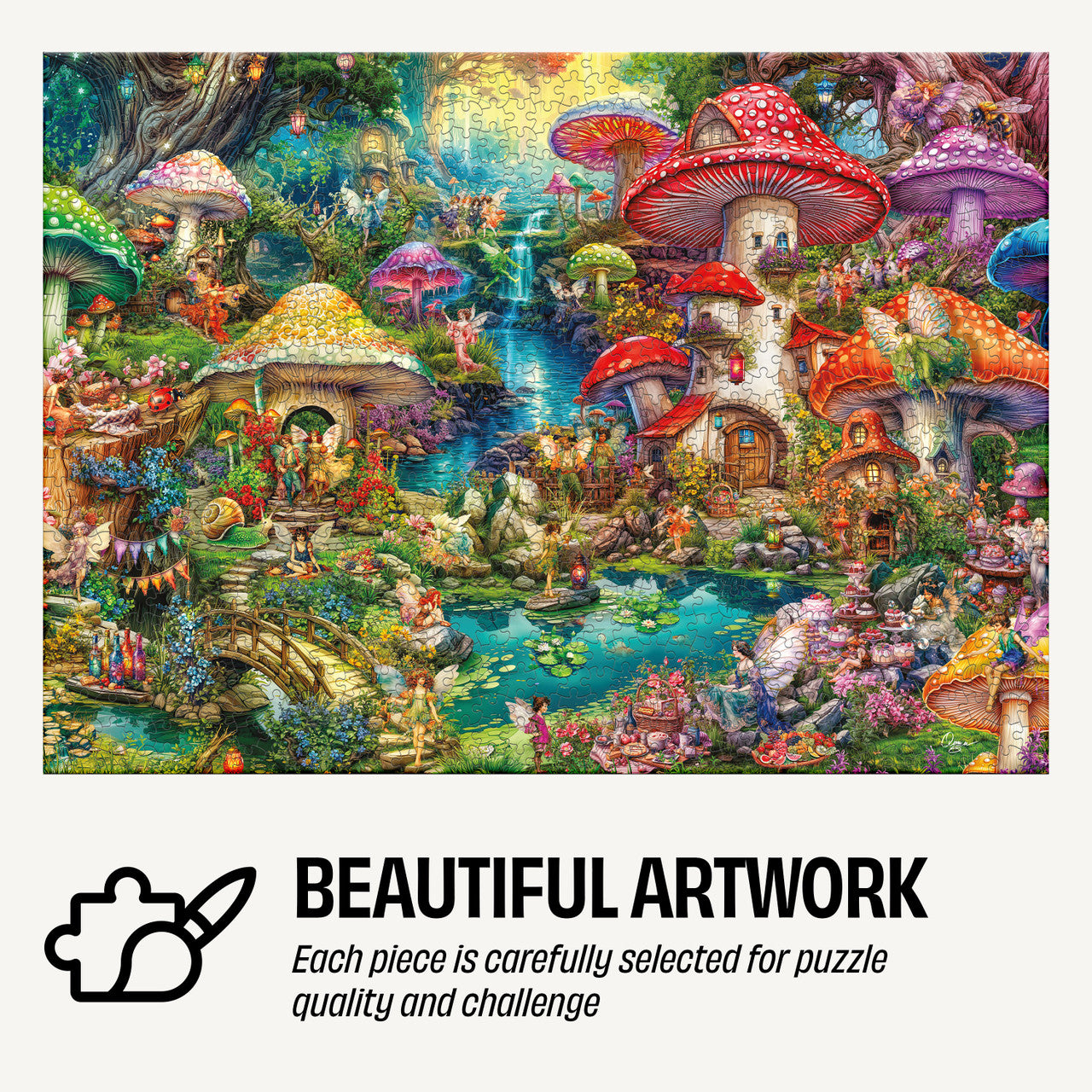 buffalo-games-merry-mushroom-village-puzzle-1000-teile-dose image 6