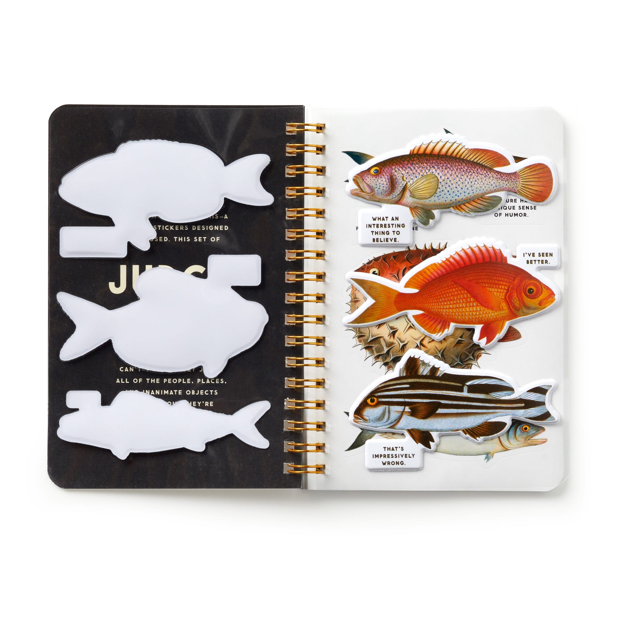 galison-judgy-fish-stickerbuch-20-seiten-vintage image 5