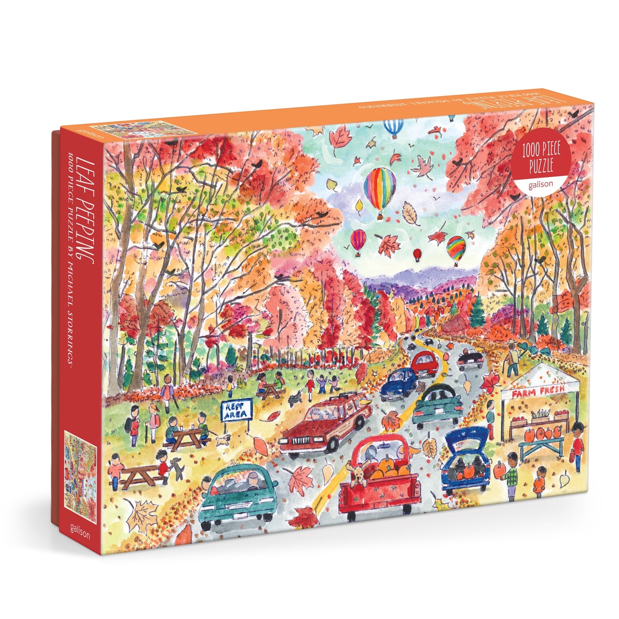 galison-michael-storrings-leaf-peeping-puzzle-1000-teile-herbst image 1