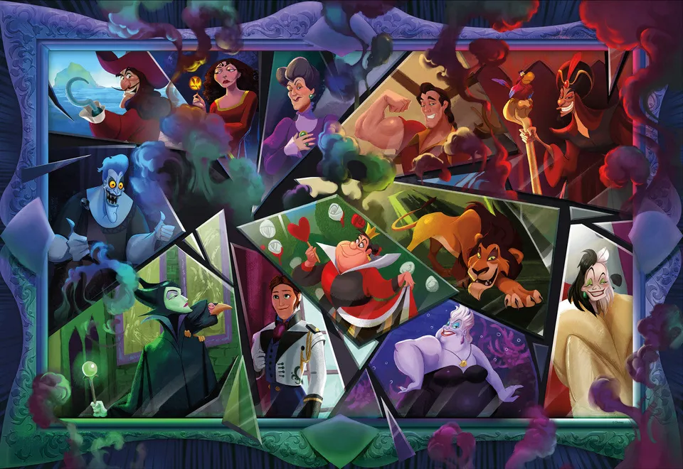 ceaco-disney-villains-broken-glass-2000-teile-puzzle image 1