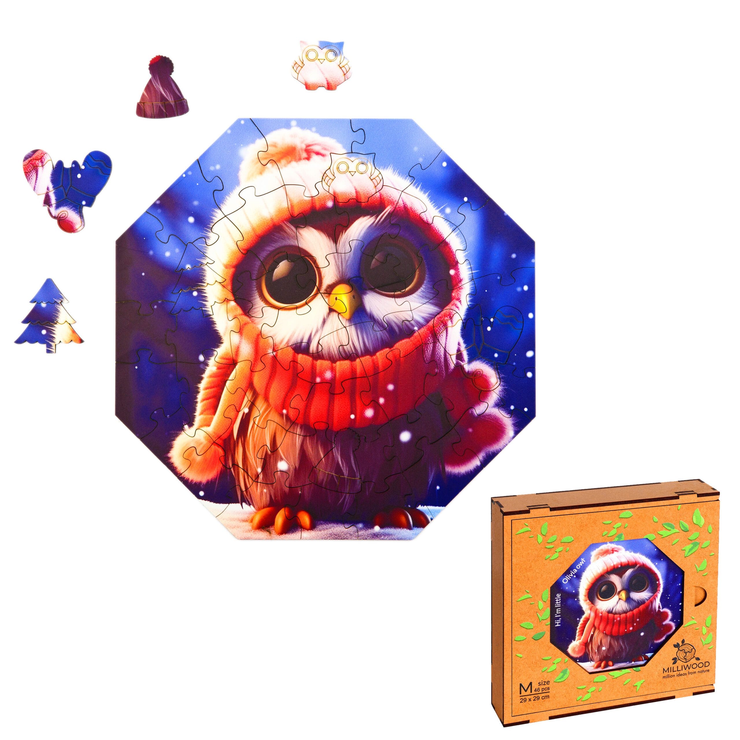 milliwood-hi-i-m-little-olivia-owl-holzpuzzle-46-teile-kinder image 8