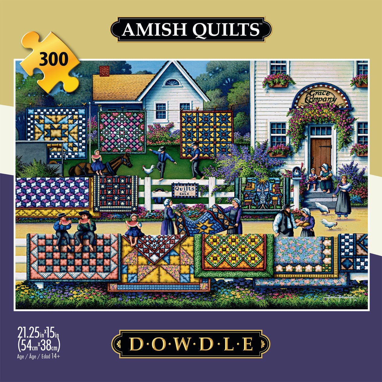 buffalo-games-amish-quilts-puzzle-300-teile-large-piece image 4
