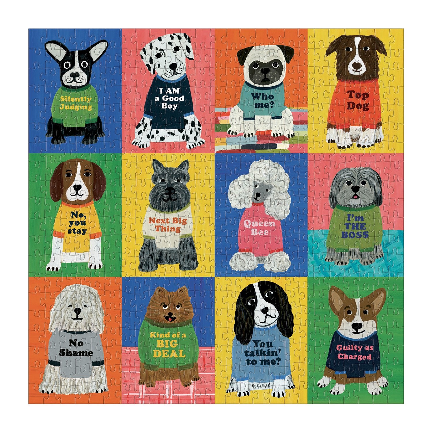 galison-boss-dogs-puzzle-500-teile-familienpuzzle-hunde image 3