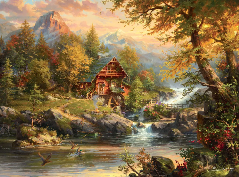 buffalo-games-blend-cota-summer-cabin-1000-teile-puzzle-berge image 1