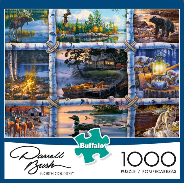 buffalo-games-darrell-bush-north-country-puzzle-1000-teile-tiere image 1