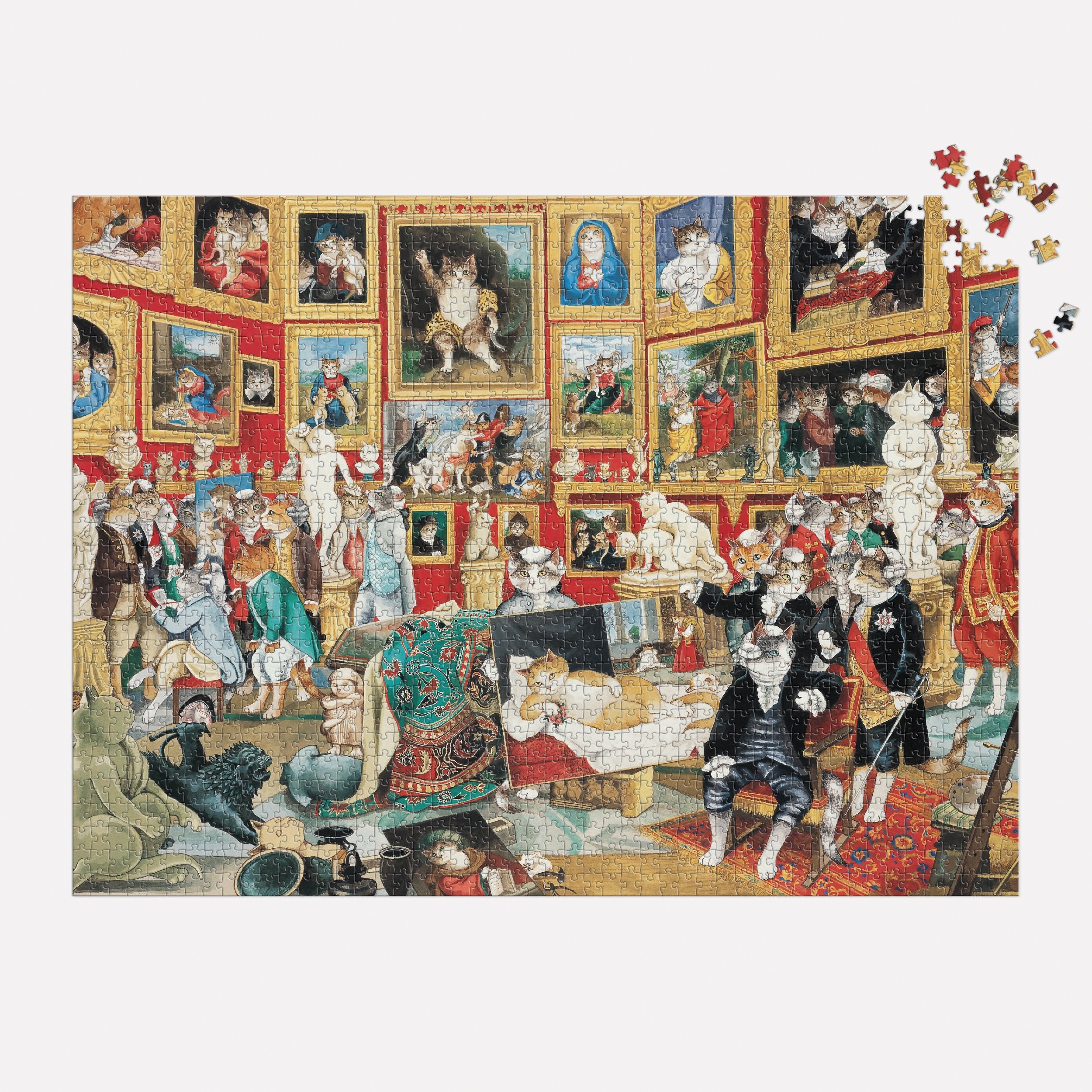 galison-tribuna-of-the-uffizi-puzzle-1500-teile-katzen-kunst image 4